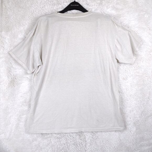 VINTAGE Wild Nature Meet The World Iguana Graphic T-shirt Men XL White 90s - Picture 8 of 10